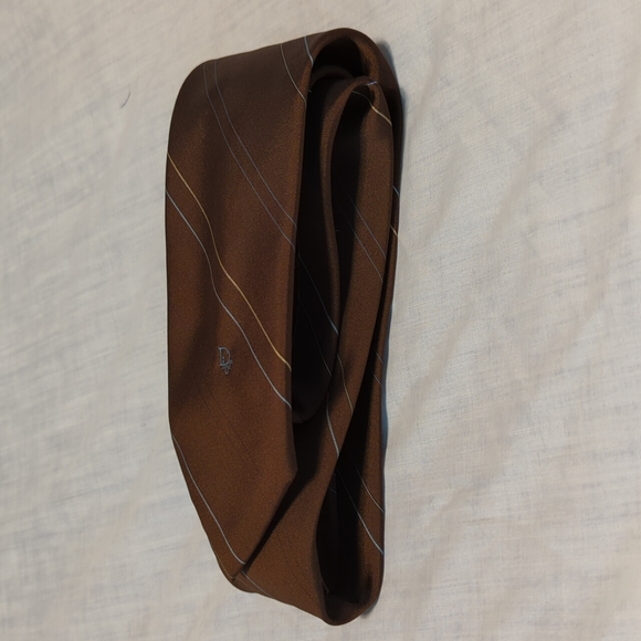 Dior Vintage Brown Tie - Picture 3 of 8